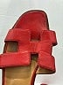 Hermès 100% Leather Pink Red Sandals Size EU 39 - photo 5