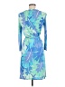 Emilio Pucci 100% Viscose Tropical Blue Belted Dress Size 8 - photo 2