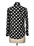 New Look Polka Dots Black Long Sleeve Blouse Size 10 Petite - photo 2