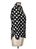 New Look Polka Dots Black Long Sleeve Blouse Size 10 Petite - photo 4