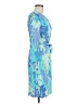 Emilio Pucci 100% Viscose Tropical Blue Belted Dress Size 8 - photo 4