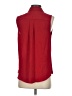 Dex 100% Polyester Red Sleeveless Blouse Size S - photo 2