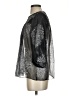 Poleci Metallic Silver 3/4 Sleeve Blouse Size 2 - photo 5