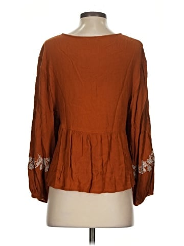 American Eagle Outfitters 3/4 Sleeve Blouse (view 2)