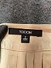 Toccin 100% Polyester Metallic Silver Formal Skirt Size 2 - photo 4