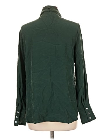 FRAME Long Sleeve Silk Top (view 2)