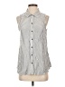 Splendid 100% Viscose Gray Sleeveless Button-Down Shirt Size S - photo 1
