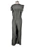 Susina 100% Cotton Chevron-herringbone Gray Jumpsuit Size XS - photo 2