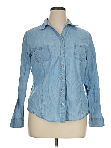 Riders by Lee Long Sleeve Button-Down Shirt (view 1)