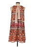 ECI 100% Polyester Paisley Orange Casual Dress Size S - photo 2