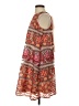 ECI 100% Polyester Paisley Orange Casual Dress Size S - photo 5