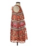ECI 100% Polyester Paisley Orange Casual Dress Size S - photo 4