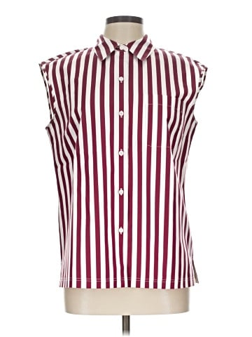 Lafayette 148 New York Sleeveless Button-Down Shirt (view 1)