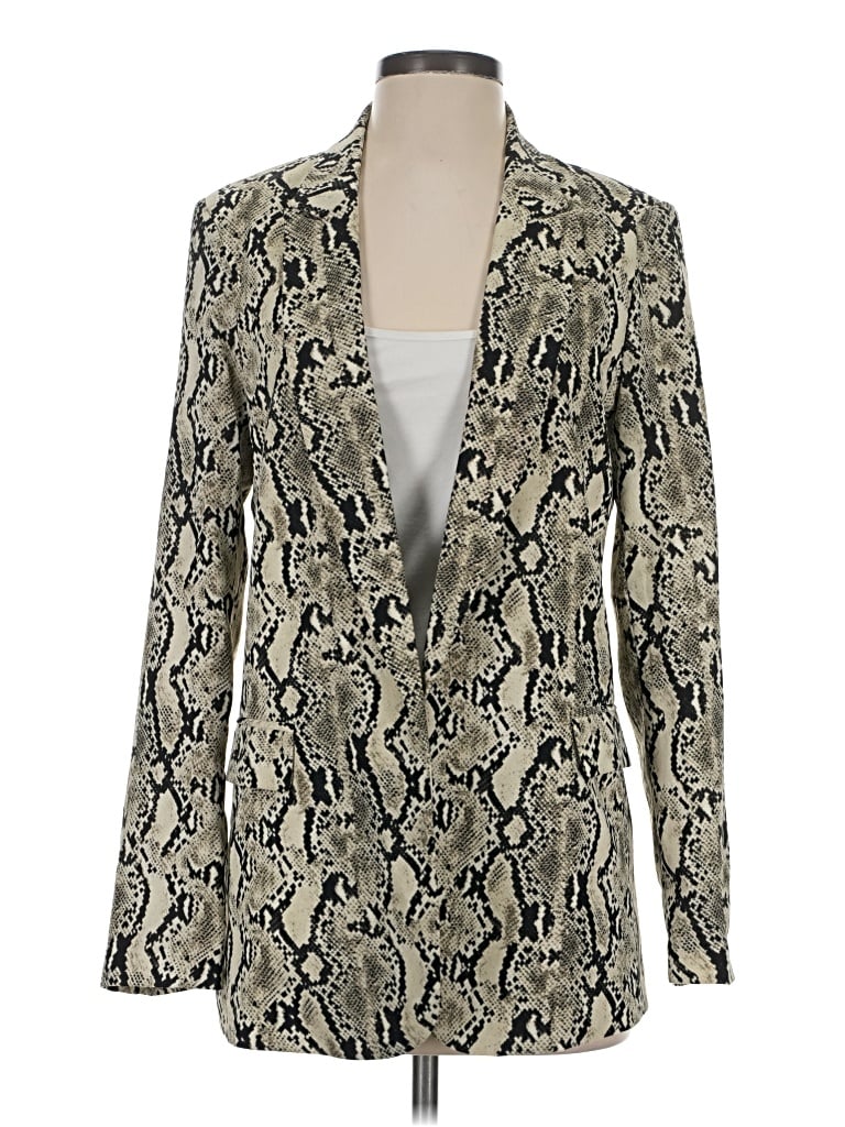 Pre-owned Re:named Blazer Jacket In Gold