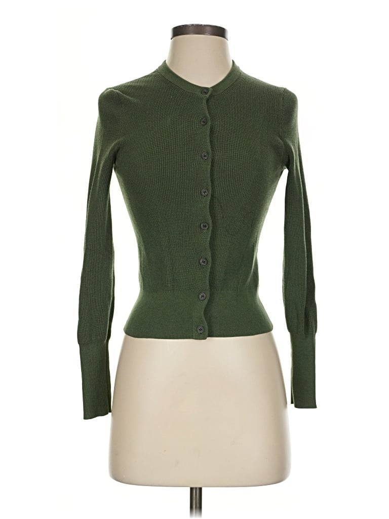 Pre-owned Jcrew Cardigan Sweater In Green