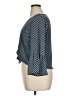 Counterparts Polka Dots Blue 3/4 Sleeve Blouse Size XL - photo 5