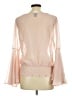 rue21 100% Polyester Pink Long Sleeve Blouse Size M - photo 2