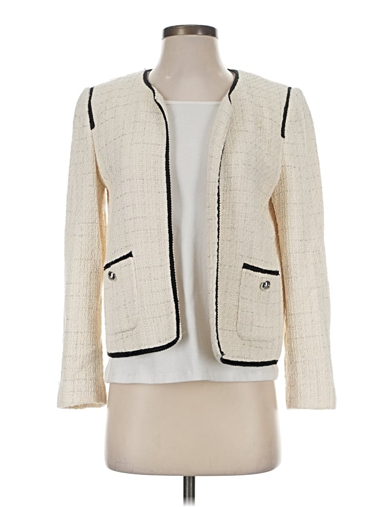 Pre-owned Mng Blazer Jacket In Ivory