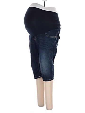 Indigo Blue Denim Shorts (view 1)