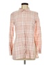BCBGeneration 100% Cotton Pink Long Sleeve Button-Down Shirt Size M - photo 1