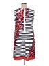 AGB 100% Polyester Graphic Blue Casual Dress Size 14 - photo 2
