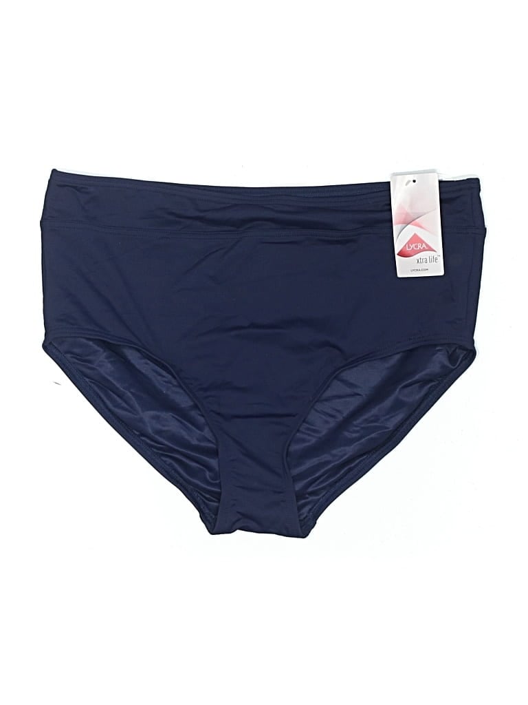 Pre-owned Lands' End Swimsuit Bottoms In Blue