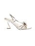 Marc Fisher Metallic Ivory Sandals Size 7 1/2 - photo 1