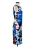 Cache Print Blue Cocktail Dress Size M - photo 4