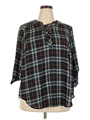 Torrid 3/4 Sleeve Blouse (view 1)
