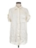 William Rast 100% Silk Ivory Short Sleeve Silk Top Size M - photo 1
