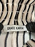 Grace Karin Stripes Ivory Silver Casual Pants Size XXS (estimated) - photo 7