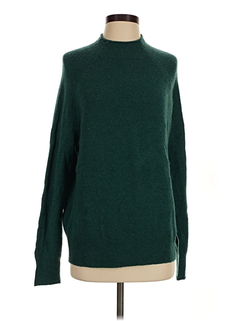 Pre-owned Jcrew Turtleneck Sweater In Green