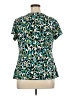 Notations Teal Short Sleeve Blouse Size XL - photo 2