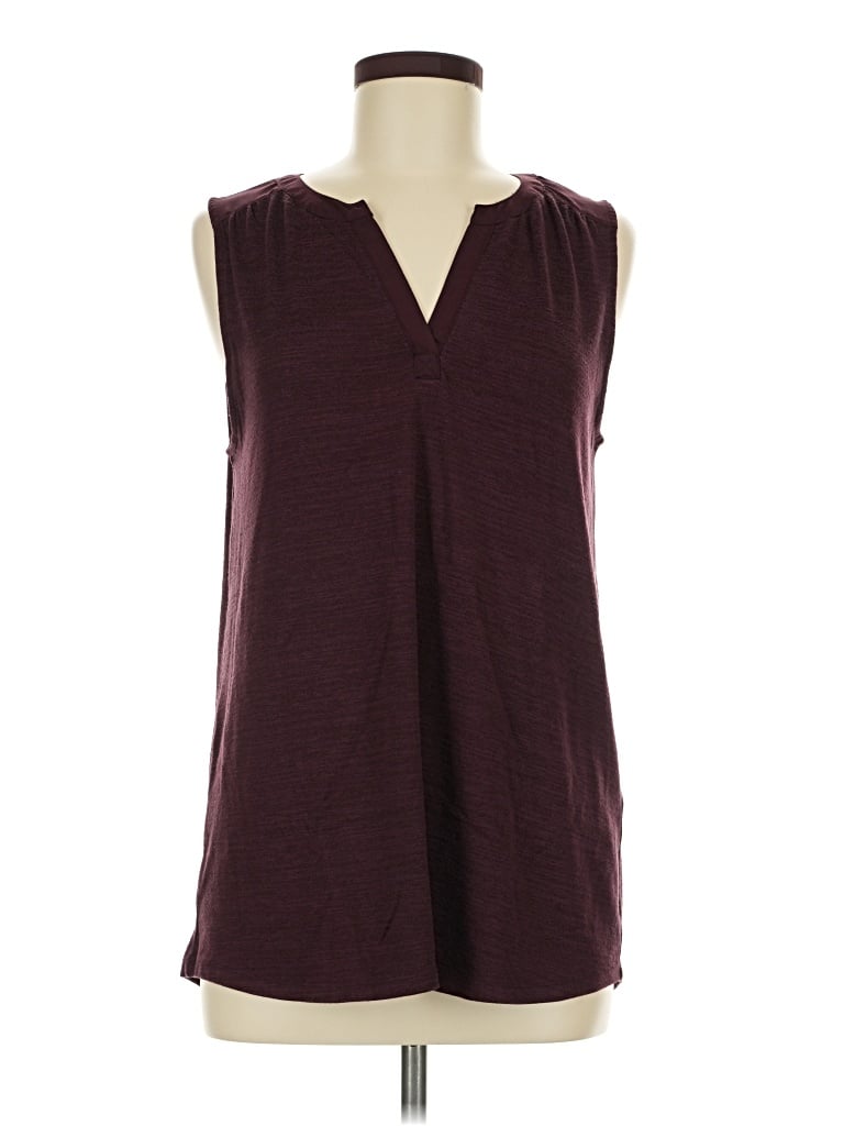 Pre-owned 41hawthorn Sleeveless T-shirt In Burgundy