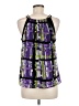 Cato 100% Polyester Purple Sleeveless Blouse Size M - photo 2
