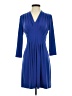 CATHERINE Catherine Malandrino Solid Blue Cocktail Dress Size S - photo 1