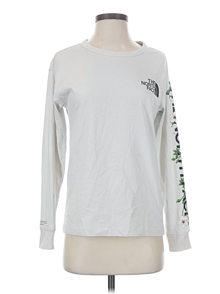 Pre-owned The North Face Long Sleeve T-shirt In White