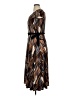 Unbranded Print Brown Casual Dress Size 14 - photo 5
