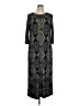 Studio One Paisley Black Casual Dress Size XL - photo 1