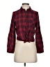 Blush Plaid Red Long Sleeve Blouse Size S - photo 1