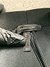 BCBGMAXAZRIA Metallic Black Silver Active Pants Size M - photo 7
