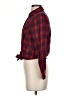 Blush Plaid Red Long Sleeve Blouse Size S - photo 5