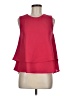 Van Heusen 100% Polyester Red Sleeveless Blouse Size M - photo 1