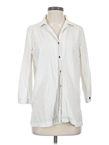 White Stag 3/4 Sleeve Button-Down Shirt (view 1)