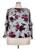 AGB Floral Gray Pullover Sweater Size 3X - photo 1