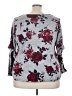 AGB Floral Gray Pullover Sweater Size 3X - photo 2