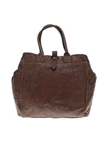 Brunello Cucinelli fur trim leather tote (view 1)