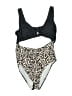 Unbranded Animal Print Black One Piece Swimsuit Size XL - photo 1