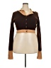 Unbranded 100% Acrylic Brown Cardigan Size 24 - photo 1
