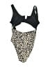 Unbranded Animal Print Black One Piece Swimsuit Size XL - photo 2